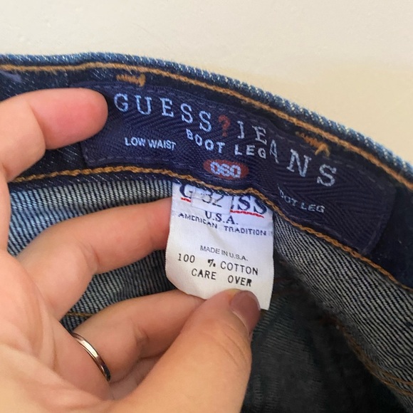 GUESS CLASSIC LOW WAIST 060 BOOT LEG WOMENS JEANS COTTON - Picture 7 of 8